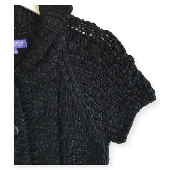 Vivienne Vivienne Tam black cable knit cardigan Size S - Picture 6 of 10